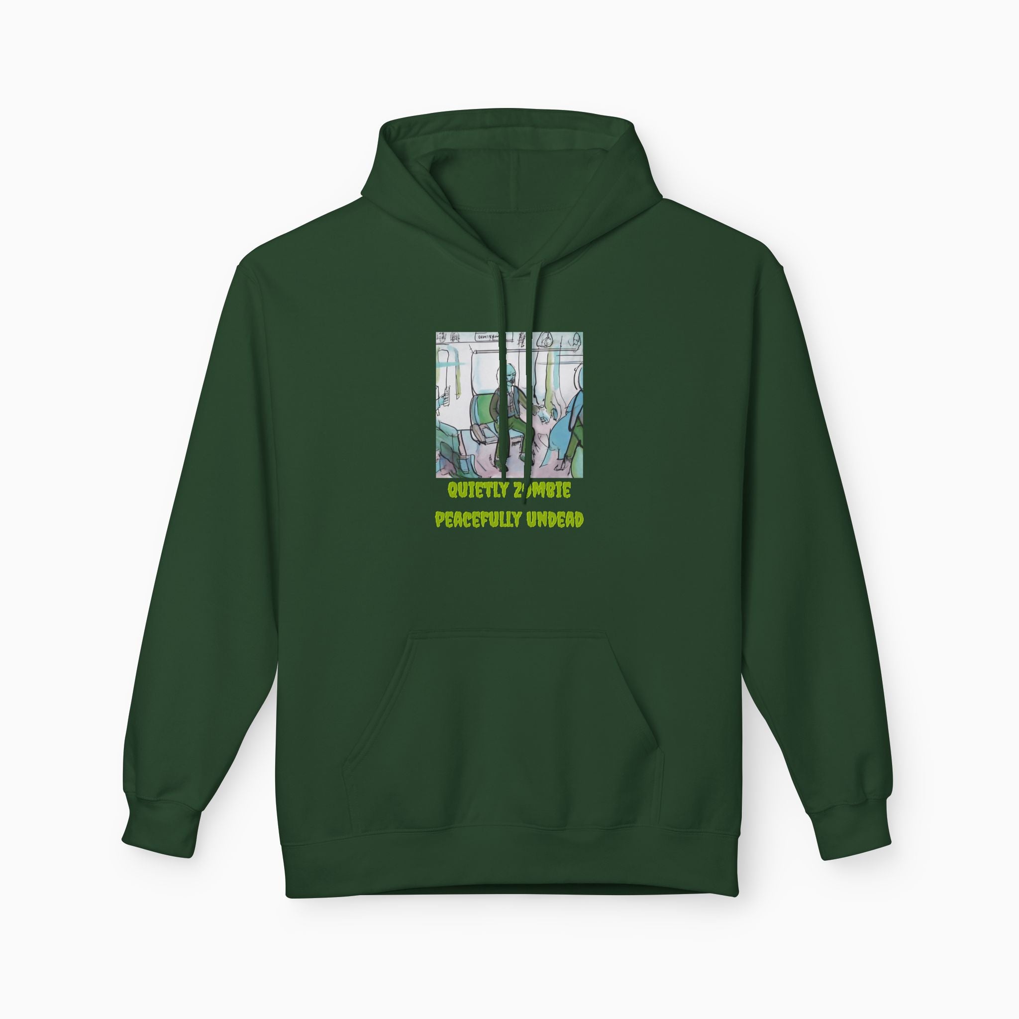 Quietly Zombie Peacefully Undead Unisex Hoodie