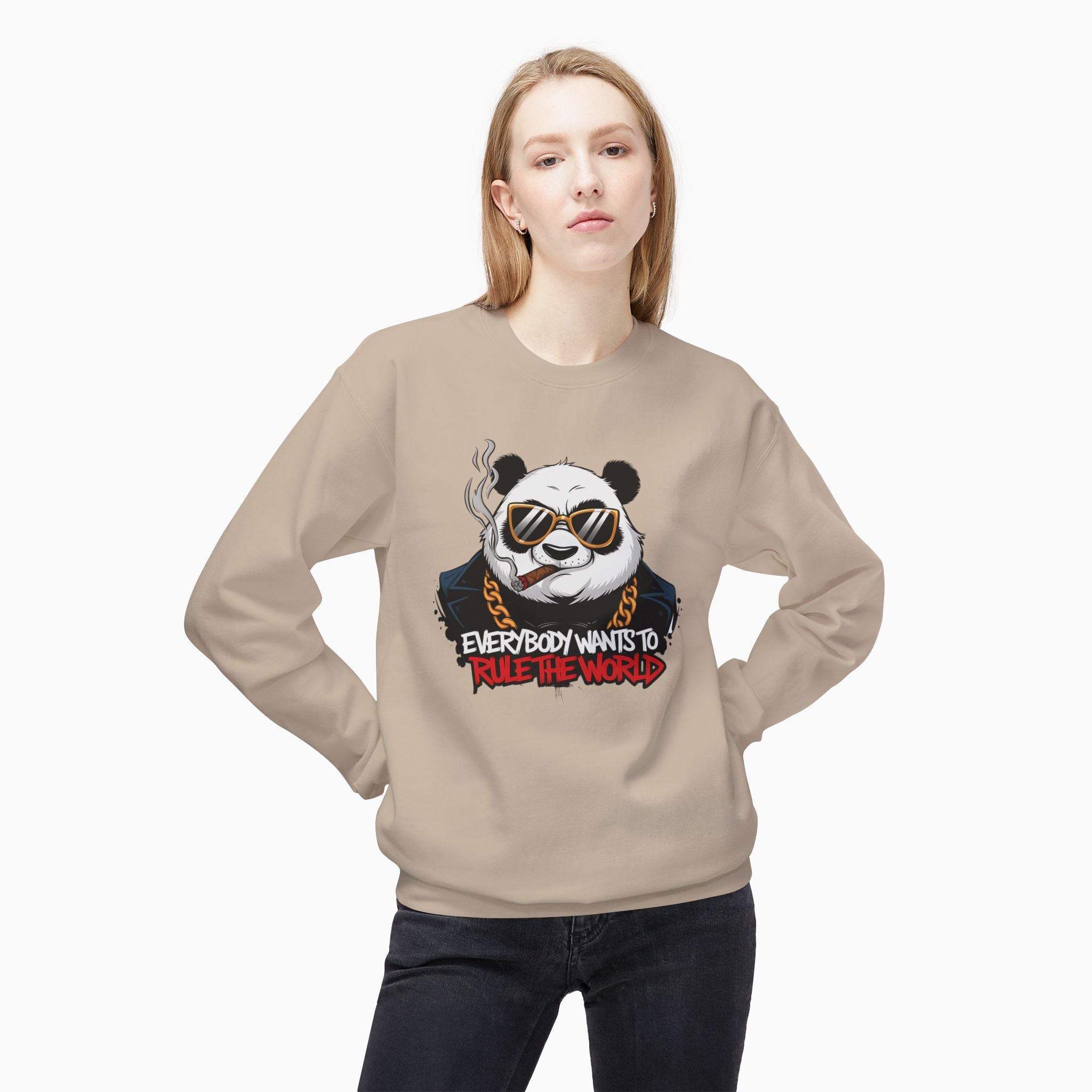 Gangster Panda: Everybody Wants to Rule the World  Unisex Sweatshirt