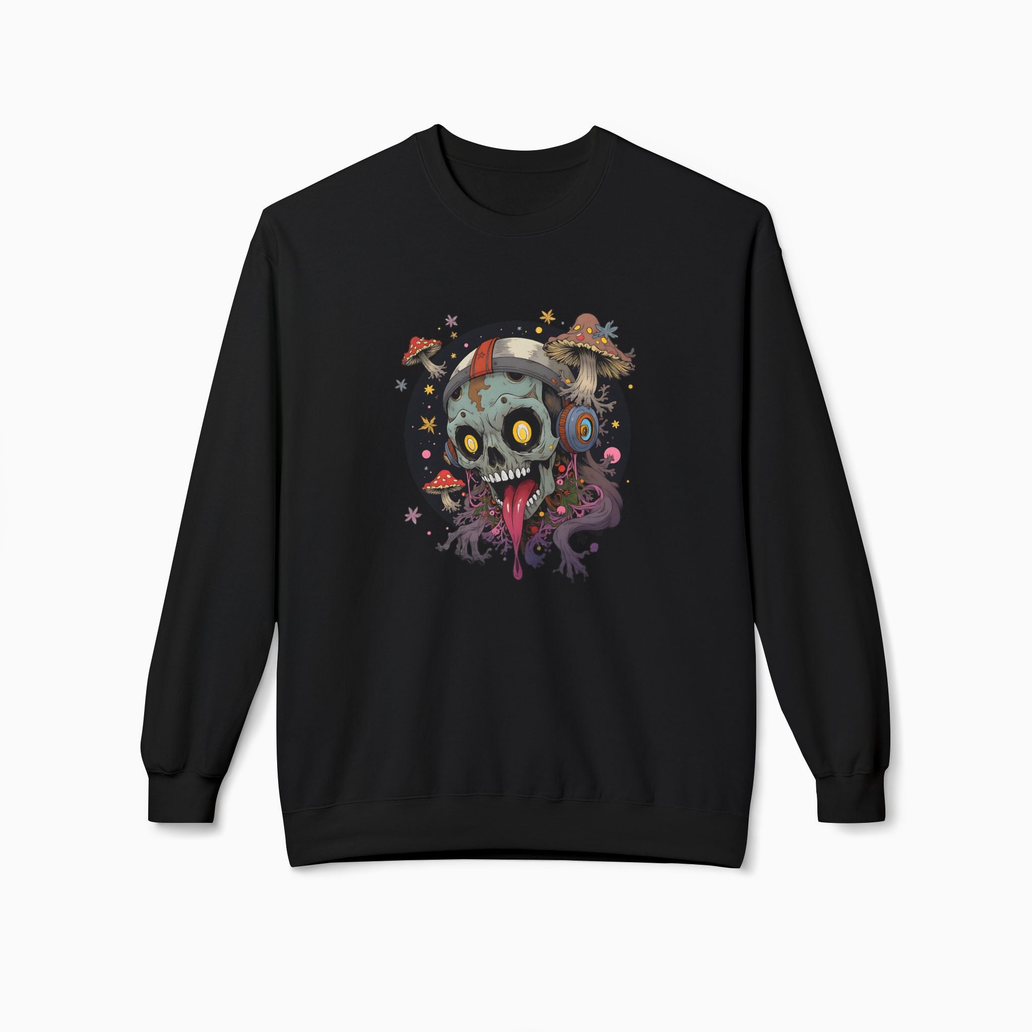 Psychedelic Mushroom Skull Unisex Sweatshirt