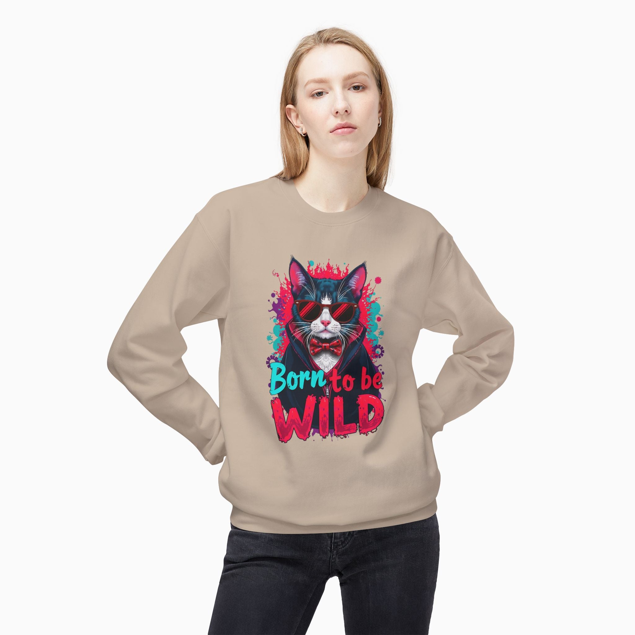 Dragula Cat Unisex Sweatshirt - Born To Be Wild | Woollieemix