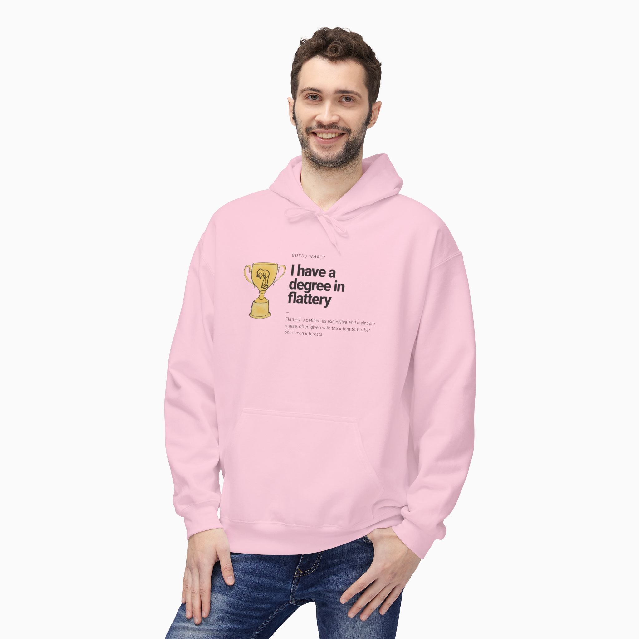 I Have a Degree in Flattery Dark Humor Unisex Hoodie
